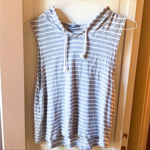 Charlotte Russe striped top with hood